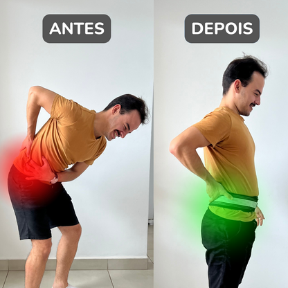 Lumbovex – Cinta Lombar Ortopédica Ajustável com Compressão e Suporte para Coluna
