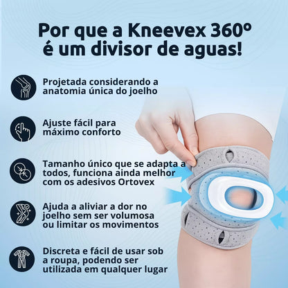 Kneevex 360º - Suporte e alívio para os joelhos.