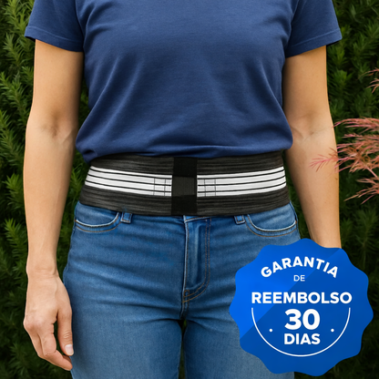 Lumbovex – Cinta Lombar Ortopédica Ajustável com Compressão e Suporte para Coluna